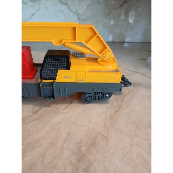 Toy State Crane Car CAT Caterpillar Construction Express Train Yellow Replacemen - Picture 3 of 15